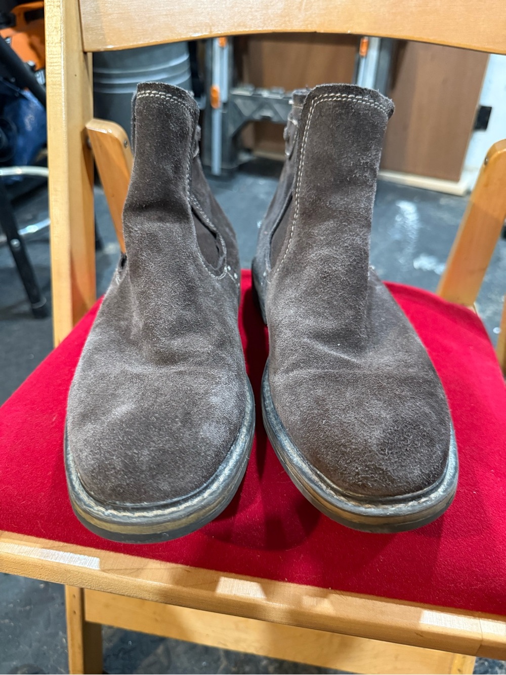 Men's Brown Suede Chelsea Boots - Classic Slip-On Style